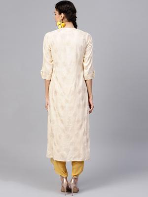 block print straight kurta - 15803474 - Standard Image - 3
