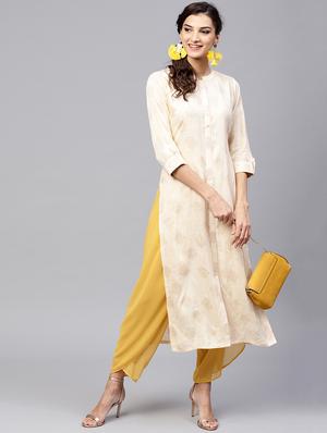 block print straight kurta - 15803474 - Standard Image - 4