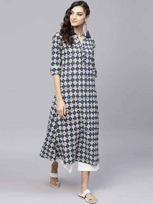 printed a-line kurta - 15803481 - Very Small Image - 1