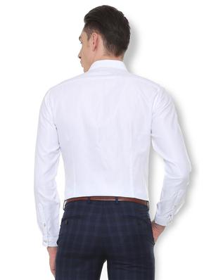 white cotton formal shirt - 15804763 - Standard Image - 2