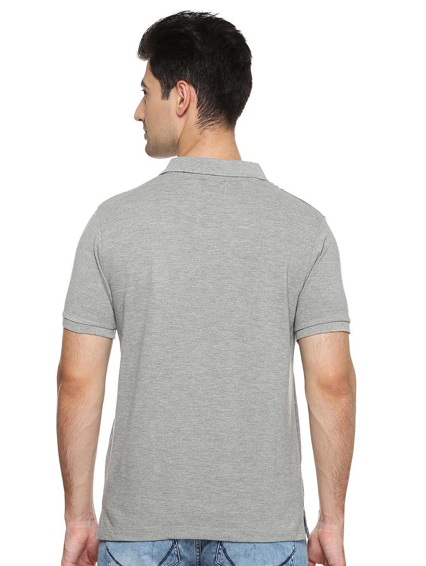 grey striped polo t-shirt - 15804776 - Zoom Image - 2