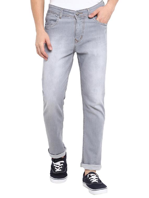 grey cotton washed jeans - 15804851 - Zoom Image - 1