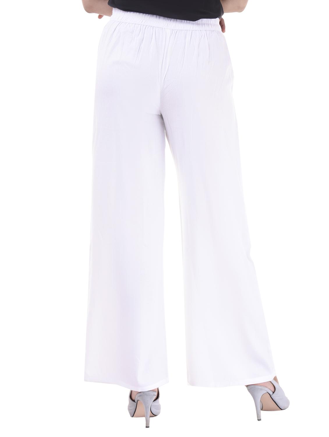 pleated front elasticated back palazzo - 15805457 - Zoom Image - 3