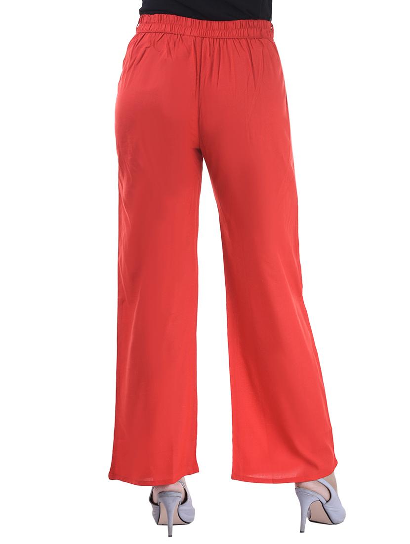 pleated front elasticated back palazzo - 15805461 - Zoom Image - 3