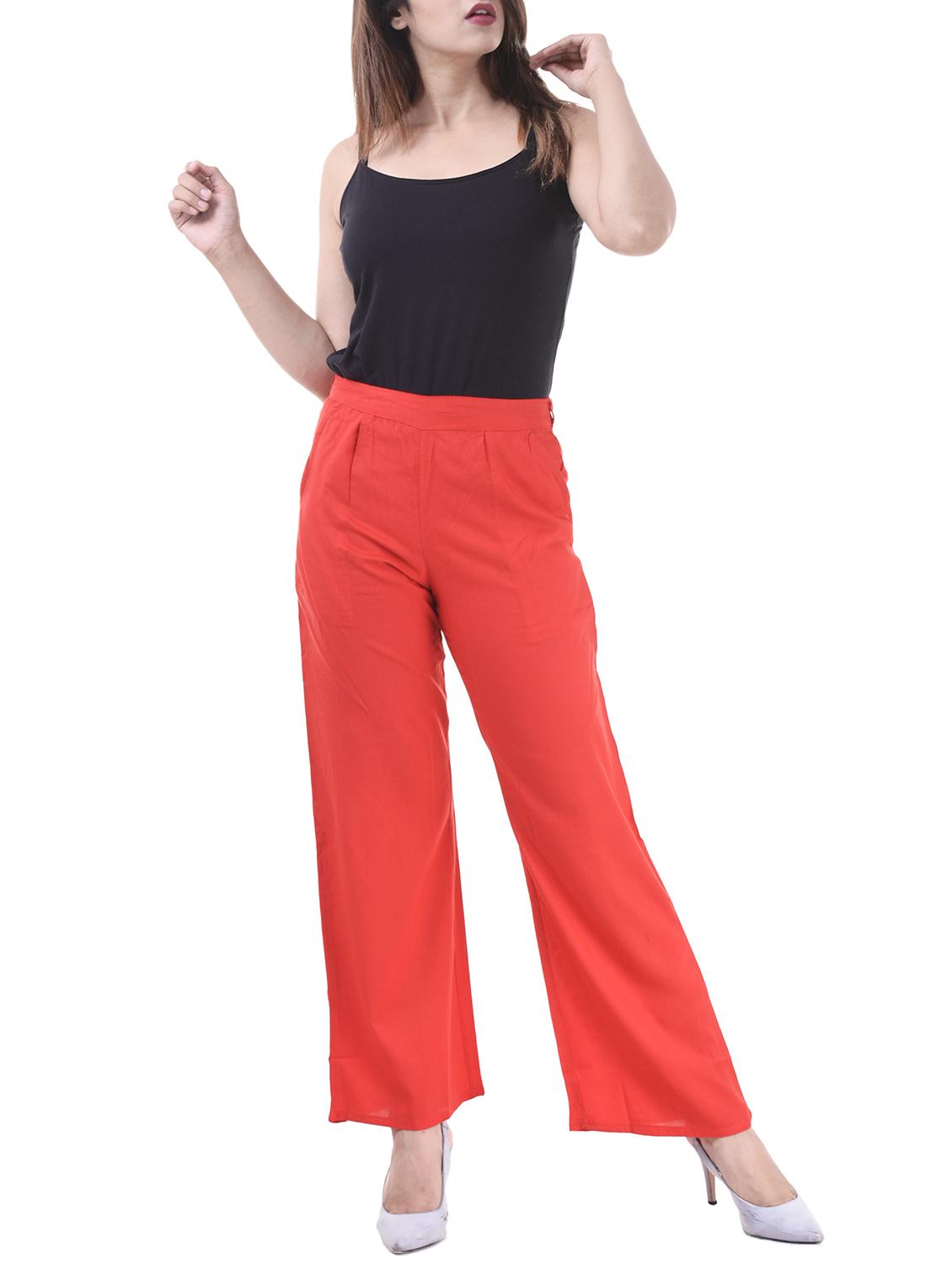 pleated front elasticated back palazzo - 15805461 - Zoom Image - 4