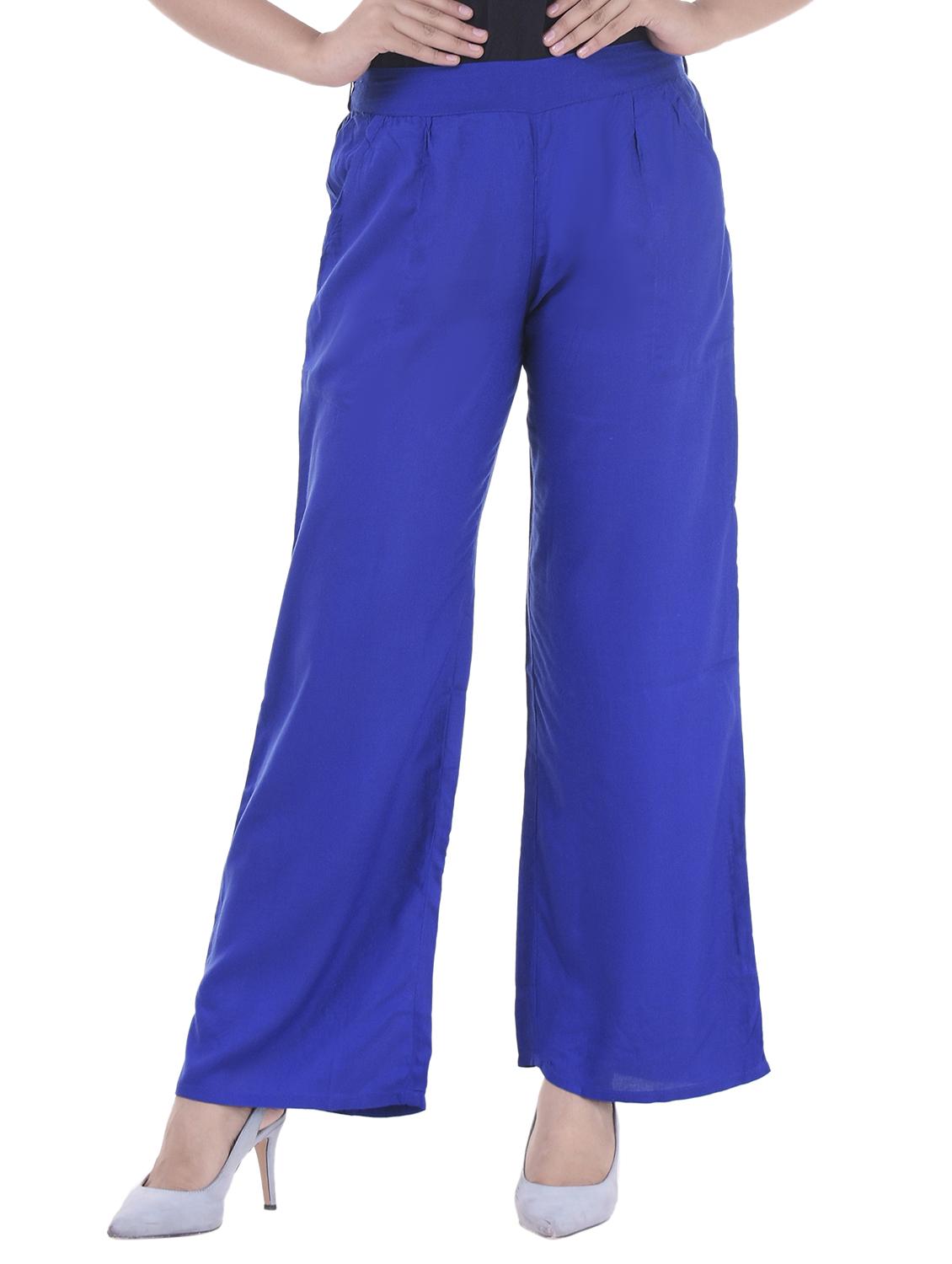 pleated front elasticated back palazzo - 15805463 - Zoom Image - 1
