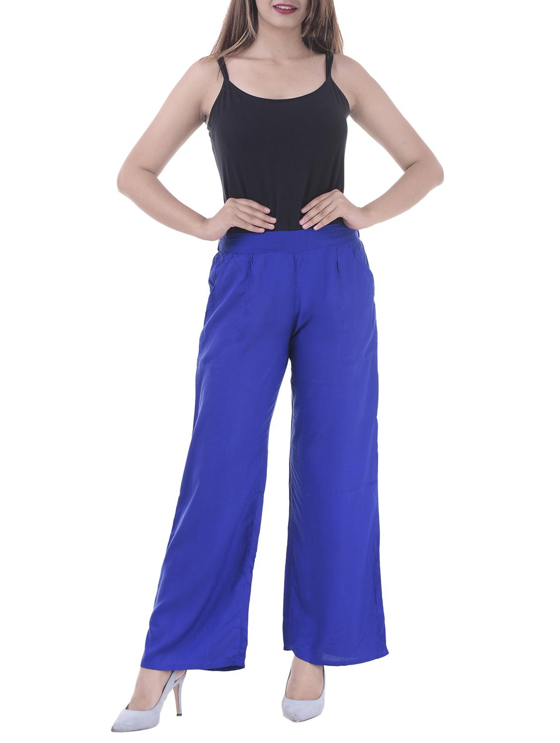 pleated front elasticated back palazzo - 15805463 - Zoom Image - 4