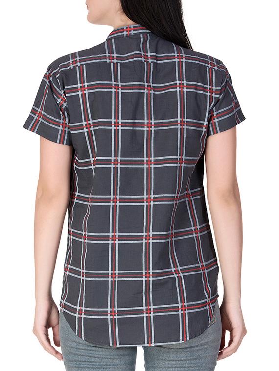 checkered straight kurti - 15806175 - Zoom Image - 3