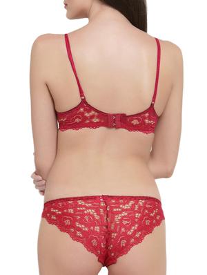 lace detail bra & panty set - 15806350 - Standard Image - 3