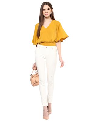 kimono sleeved pleated crop top - 15807334 - Standard Image - 4