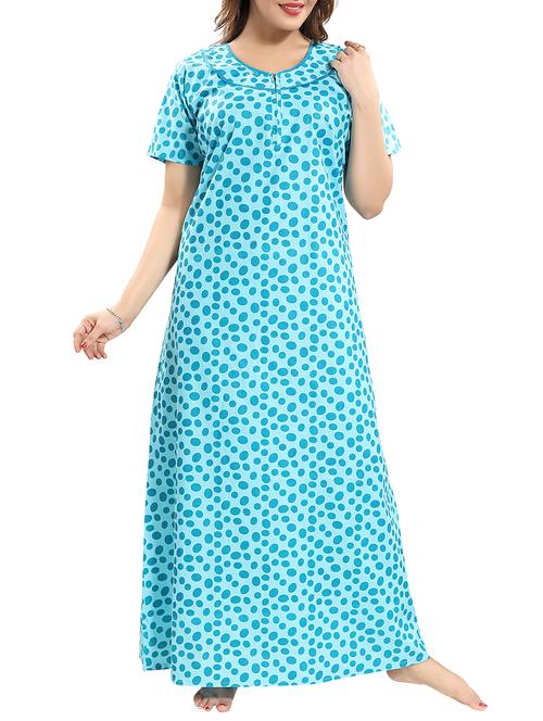 zipper detail nightwear gown - 15807896 - Standard Image - 1