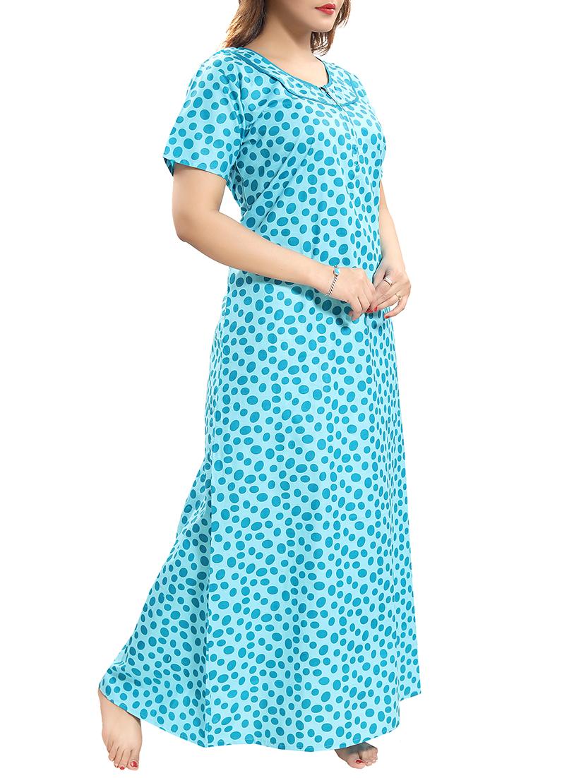 zipper detail nightwear gown - 15807896 - Zoom Image - 2