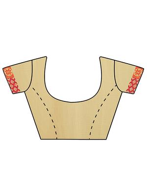 bandhani printed saree with blouse - 15809203 - Standard Image - 3