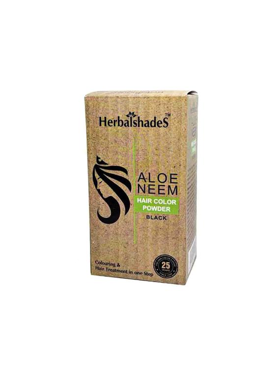herbalshades aloe neem hair colour powder black (pack of 2) - 15809495 - Zoom Image - 1