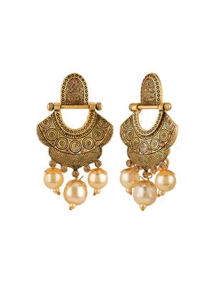 silver metal drop earring - 15810154 - Standard Image - 2
