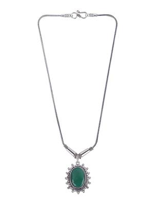 green silver metal chain pendant - 15810304 - Standard Image - 2