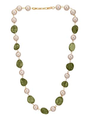 green metal choker necklace - 15810309 - Standard Image - 2