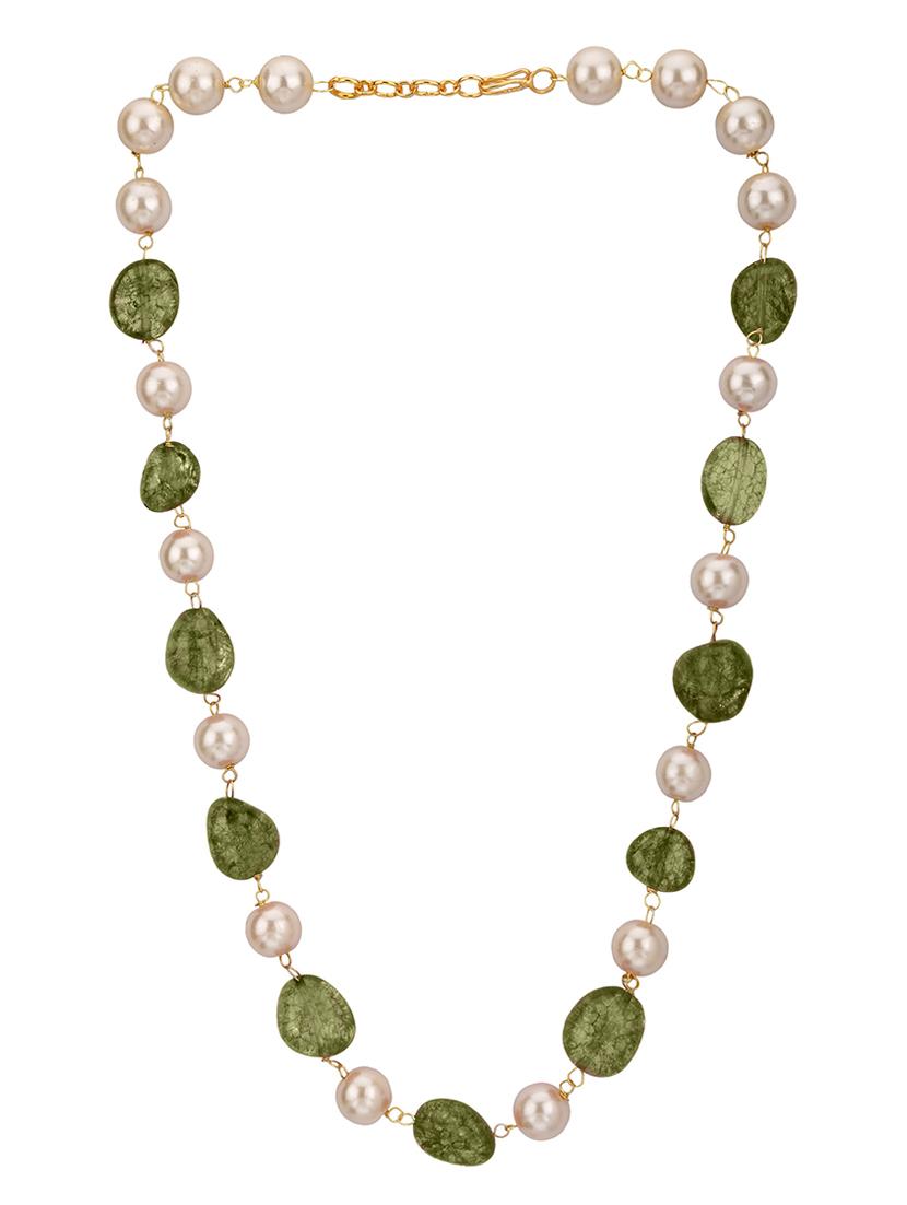 green metal choker necklace - 15810309 - Zoom Image - 2
