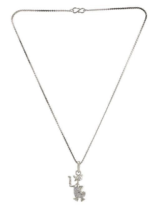 silver metal chain necklace - 15810346 - Standard Image - 1