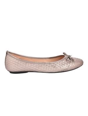 silver slip on ballerinas - 15810602 - Standard Image - 2