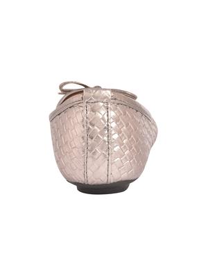 silver slip on ballerinas - 15810602 - Standard Image - 3