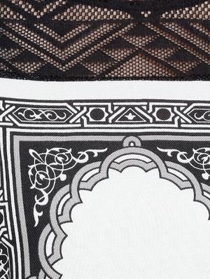 mesh yoke straight printed kurta - 15810625 - Standard Image - 4
