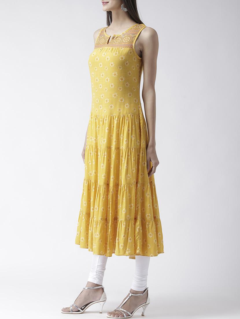 floral straight kurta - 15810646 - Zoom Image - 2
