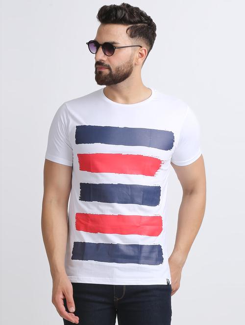 white printed t-shirt - 15811053 - Standard Image - 1