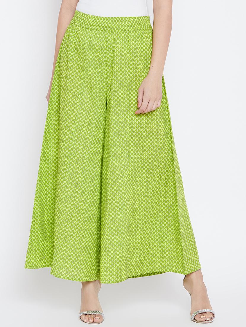 mid waist flared palazzo - 15811534 - Zoom Image - 1
