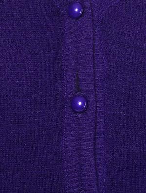 navy solid v-neck cardigan - 15811723 - Standard Image - 5