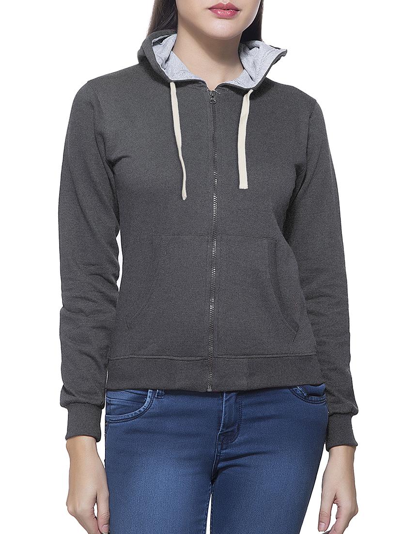 Lava grey hooded sweatshirt - 15812636 - Zoom Image - 1