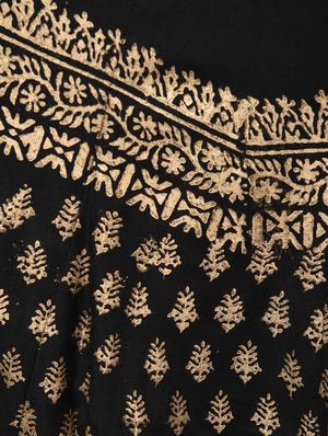 foil printed flared palazzo - 15812910 - Standard Image - 6