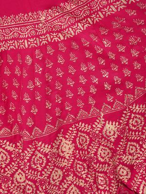 foil printed flared palazzo - 15812914 - Standard Image - 6