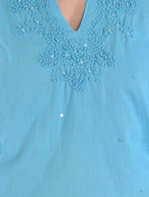 tie back embroidered top - 15813938 - Standard Image - 5