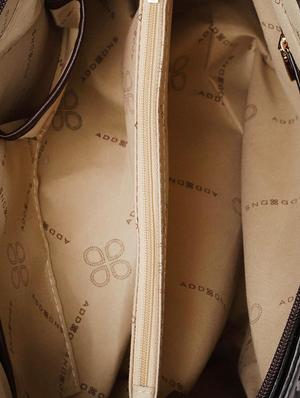brown leatherette (pu) regular handbag - 15813943 - Standard Image - 3