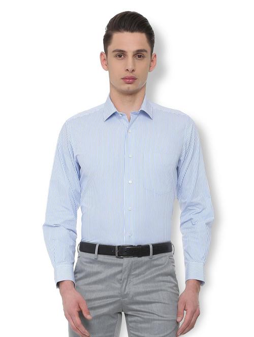 blue cotton formal shirt - 15814527 - Very Small Image - 1