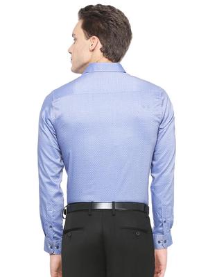blue cotton formal shirt - 15814536 - Standard Image - 2