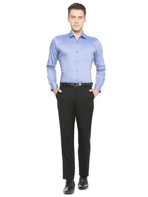 blue cotton formal shirt - 15814536 - Standard Image - 3