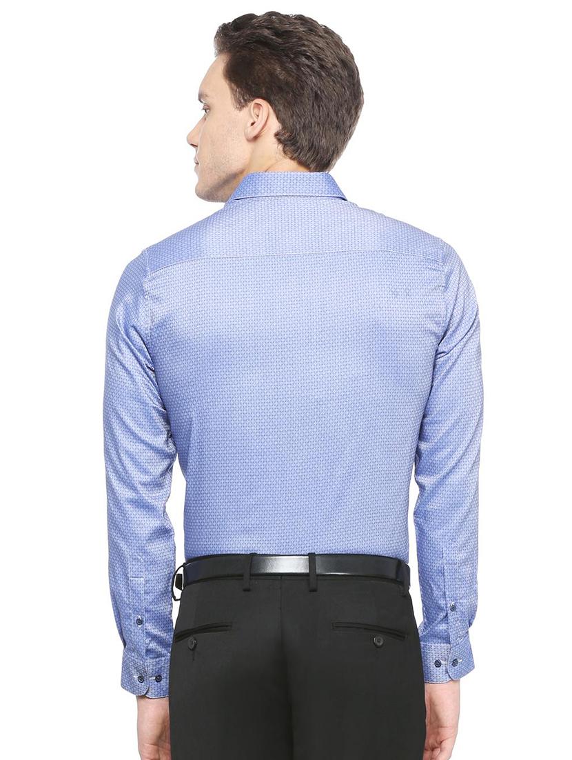 blue cotton formal shirt - 15814536 - Zoom Image - 2