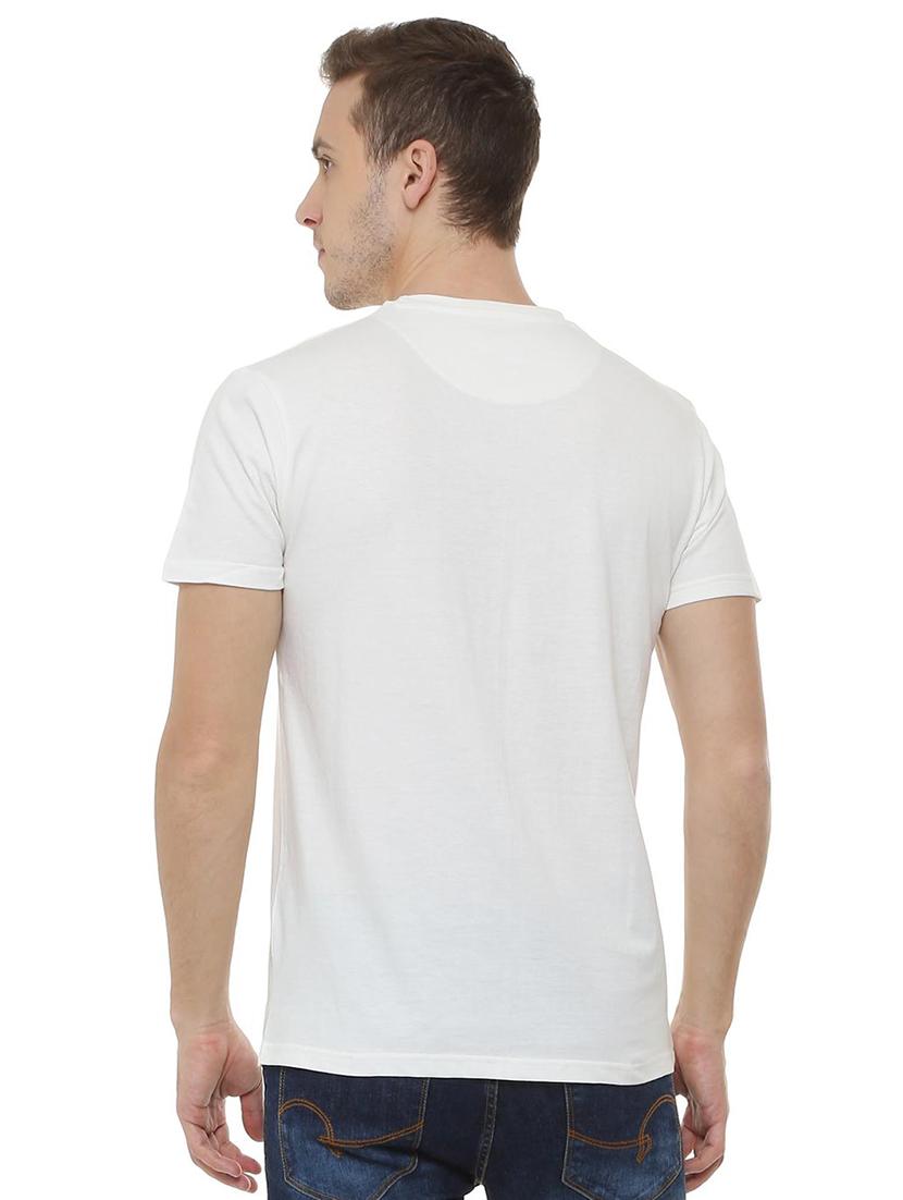 white typographic front print t-shirt - 15814584 - Zoom Image - 3