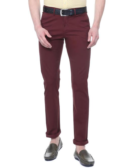 red cotton chinos - 15814606 - Standard Image - 1