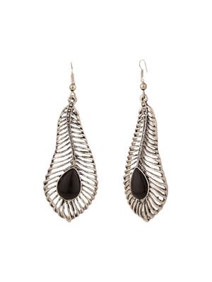 silver metal drop earring - 15814696 - Standard Image - 2
