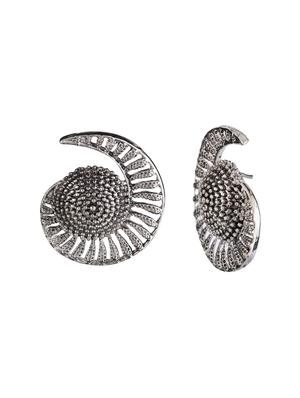 silver metal studs earring - 15814700 - Standard Image - 2