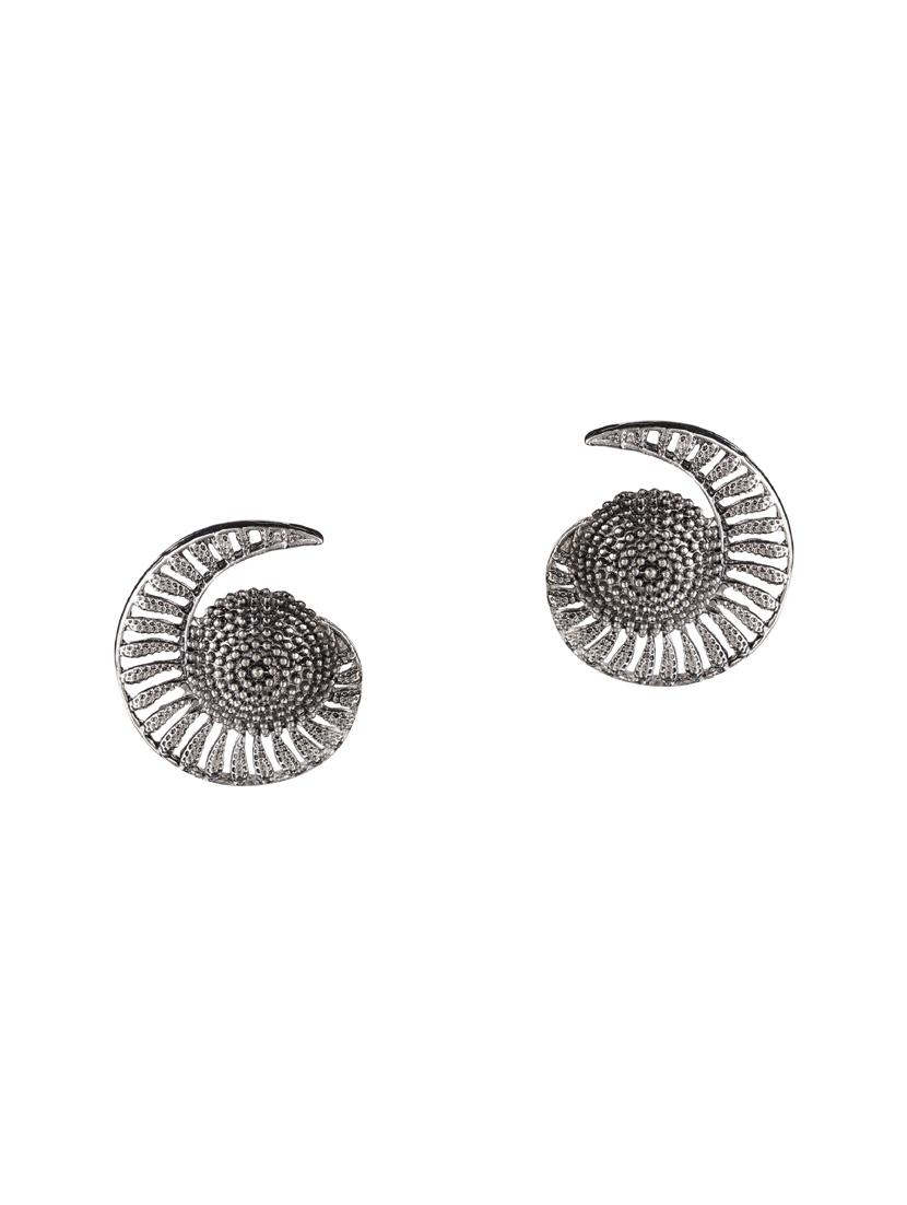 silver metal studs earring - 15814700 - Zoom Image - 1