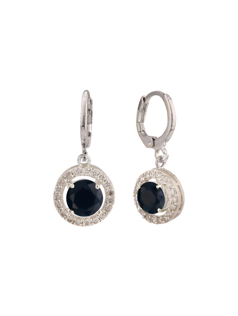 blue metal drop earring - 15814717 - Zoom Image - 2