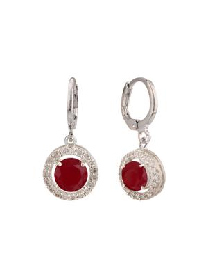 red metal drop earring - 15814720 - Standard Image - 2