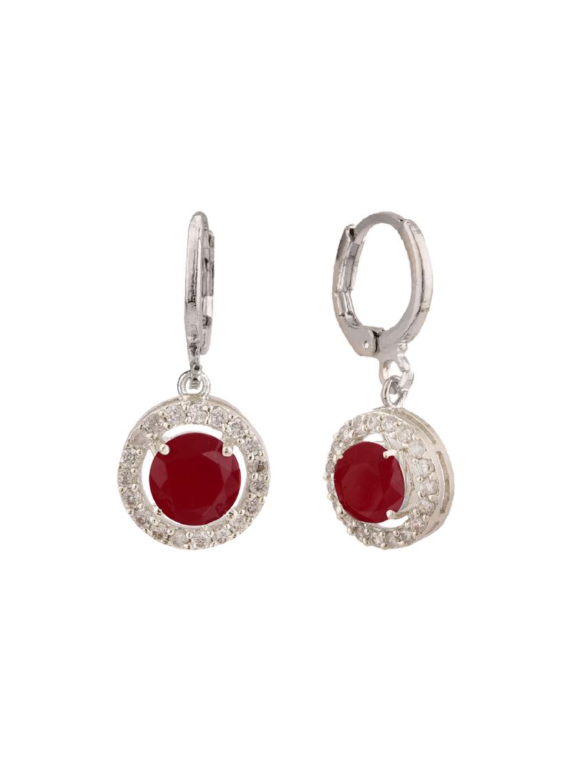 red metal drop earring - 15814720 - Zoom Image - 2