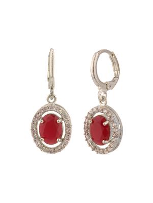 red metal drop earring - 15814730 - Standard Image - 2