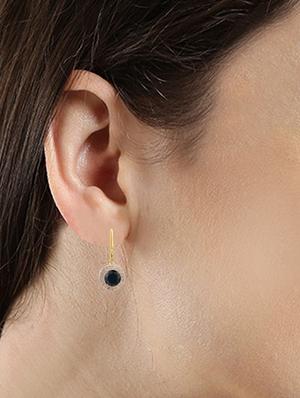 blue metal drop earring - 15814739 - Standard Image - 3