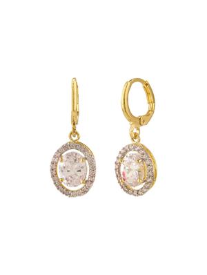 white metal drop earring - 15814753 - Standard Image - 2